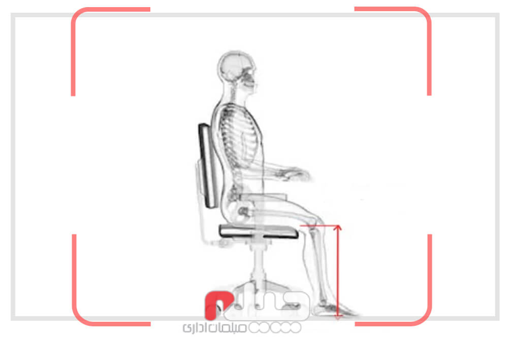 ارتفاع مناسب صندلی برای افراد قدکوتاه