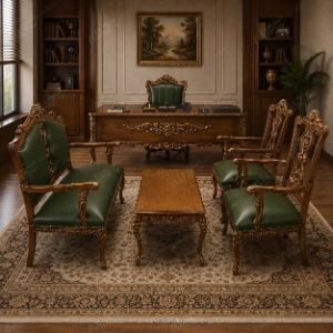 نیم ست بلژیکی جدید (پشت چوب)